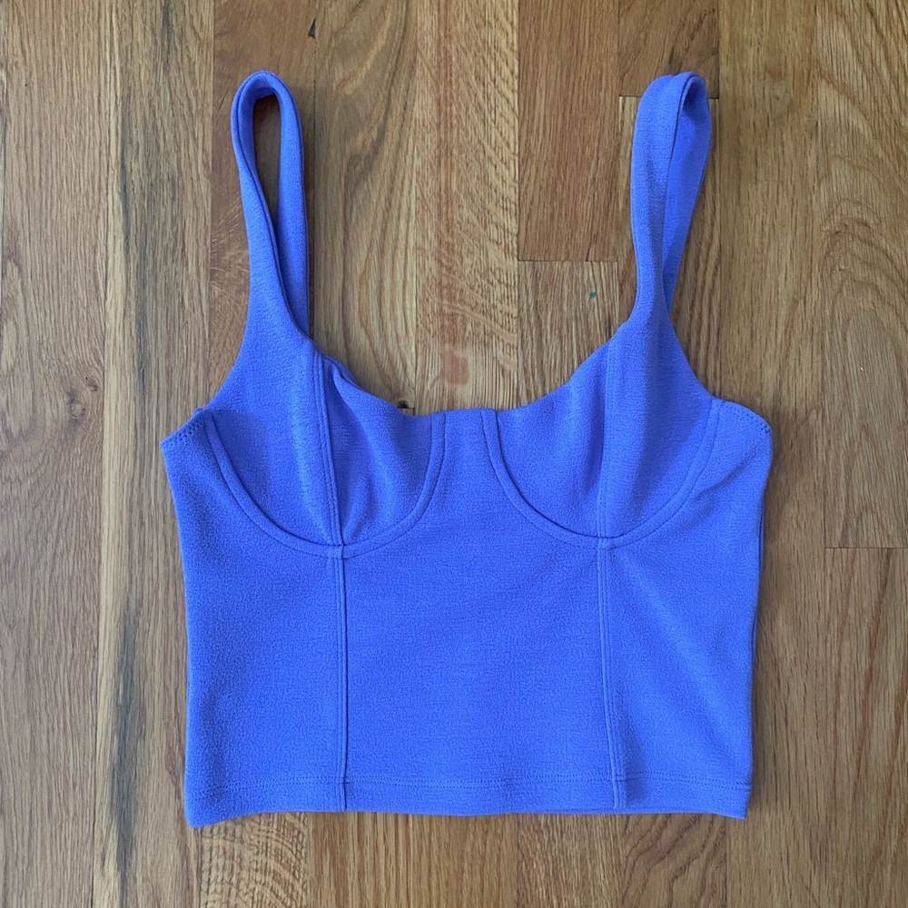 Purple Zara Bustier Top